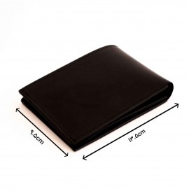 کیف پول چرم طبیعی جیبی مردانه طرح ناپا مشکی کد 128
