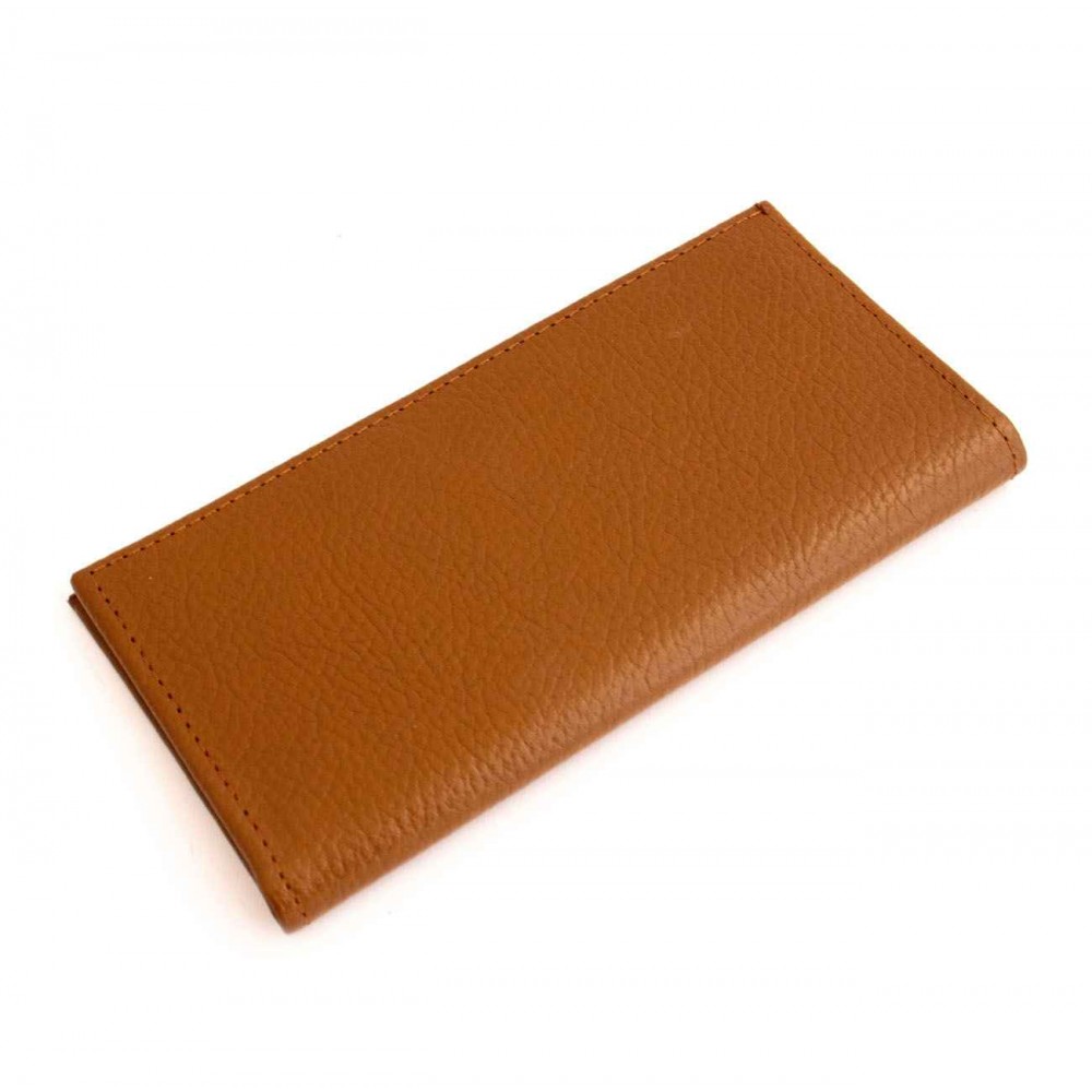 کیف پول چرم طبیعی کتی طرح فلوتر عسلی کد 141