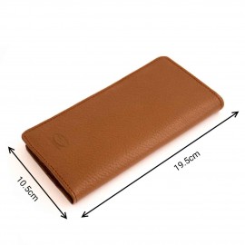 کیف پول چرم طبیعی کتی طرح مینیک فلوتر عسلی کد 142