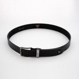 کمربند چرم طبیعی گاومیش مردانه مشکی 3.5 سانتی کد bl-6008 به طول 120 سانتیمتر