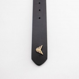 کمربند چرم طبیعی گاومیش مردانه مشکی 3.5 سانتی کد bl-6010 به طول 125 سانتیمتر