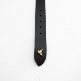 کمربند چرم طبیعی گاومیش مردانه مشکی 3.5 سانتی کد bl-6011 به طول 130 سانتیمتر