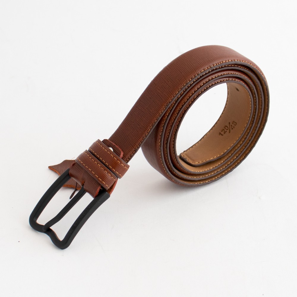 کمربند چرم طبیعی گاو مردانه عسلی 3.5 سانتی کد ho-6015 به طول 120 سانتیمتر