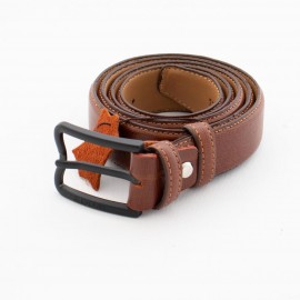 کمربند چرم طبیعی گاو مردانه عسلی 3.5 سانتی کد ho-6015 به طول 120 سانتیمتر
