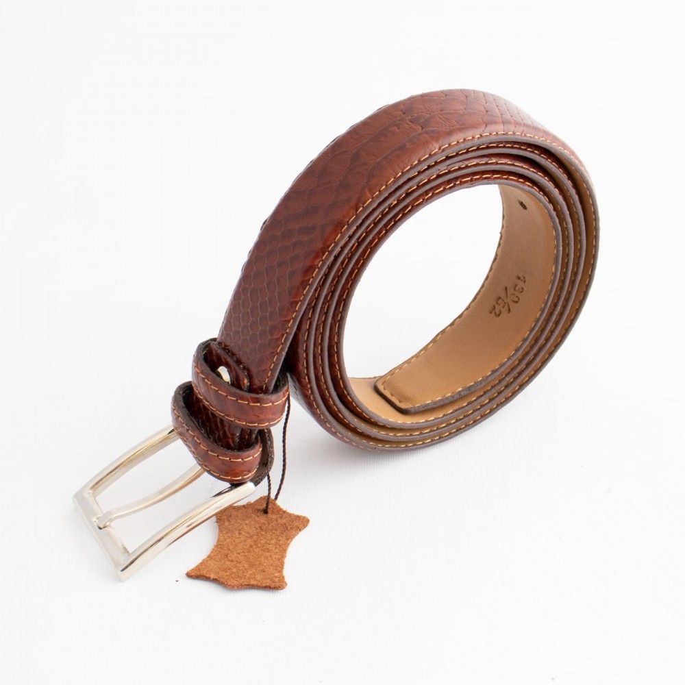 کمربند چرم طبیعی گاو مردانه عسلی 3.5 سانتی کد ho-6017 به طول 130 سانتیمتر