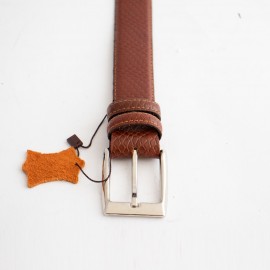 کمربند چرم طبیعی گاو مردانه عسلی 3.5 سانتی کد ho-6018 به طول 120 سانتیمتر