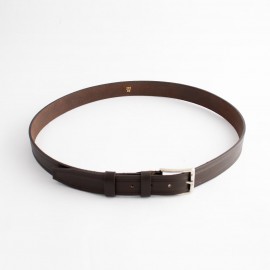 کمربند چرم طبیعی گاومیش کلاسیک مردانه قهوه ای 3.5 سانتی کد br-6019 به طول 125 سانتیمتر