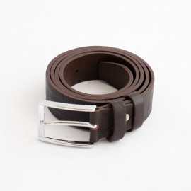 کمربند چرم طبیعی گاومیش کلاسیک مردانه قهوه ای 3.5 سانتی کد br-6020 به طول 130 سانتیمتر