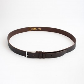 کمربند چرم طبیعی گاومیش کلاسیک مردانه قهوه ای 3.5 سانتی کد br-6020 به طول 130 سانتیمتر