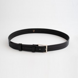 کمربند چرم طبیعی گاومیش کلاسیک مردانه مشکی 3.5 سانتی کد bl-6022 به طول 110 سانتیمتر