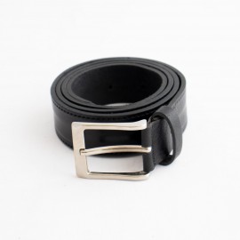 کمربند چرم طبیعی گاومیش کلاسیک مردانه مشکی 3.5 سانتی کد bl-6023 به طول 110 سانتیمتر