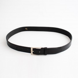 کمربند چرم طبیعی گاومیش کلاسیک مردانه مشکی 3.5 سانتی کد bl-6023 به طول 110 سانتیمتر