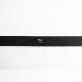 کمربند چرم طبیعی گاومیش کلاسیک مردانه مشکی 3.5 سانتی کد bl-6023 به طول 110 سانتیمتر