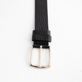 کمربند چرم طبیعی گاومیش کلاسیک مردانه مشکی 3.5 سانتی کد bl-6024 به طول 115 سانتیمتر