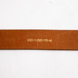 کمربند چرم طبیعی گاومیش مردانه عسلی 4 سانتی کد ho-6025 به طول 115 سانتیمتر