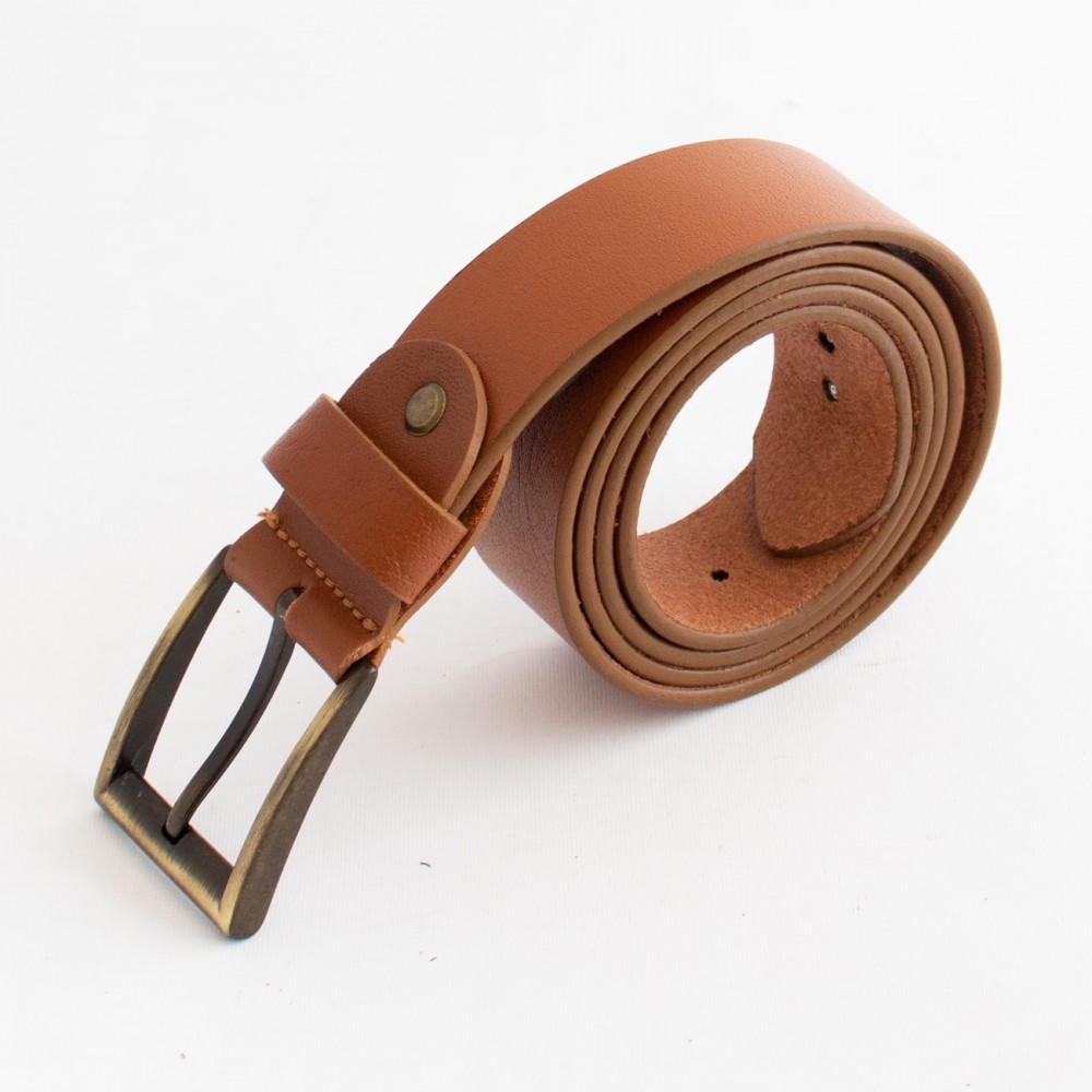 کمربند چرم طبیعی گاومیش مردانه عسلی 4 سانتی کد ho-6026 به طول 135 سانتیمتر