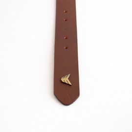 کمربند چرم طبیعی گاومیش مردانه قهوه ای 4 سانتی کد br-6028 به طول 120 سانتیمتر