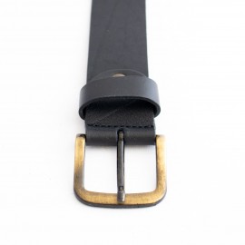 کمربند چرم طبیعی گاومیش مردانه مشکی 4 سانتی کد bl-6029 به طول 130 سانتیمتر