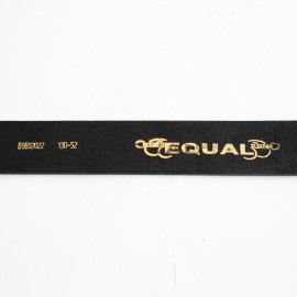 کمربند چرم طبیعی گاومیش مردانه مشکی 4 سانتی کد bl-6030 به طول 130 سانتیمتر