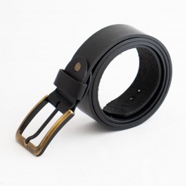 کمربند چرم طبیعی گاومیش مردانه مشکی 4 سانتی کد bl-6032 به طول 120 سانتیمتر