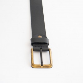 کمربند چرم طبیعی گاومیش مردانه مشکی 4 سانتی کد bl-6032 به طول 120 سانتیمتر