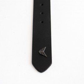 کمربند چرم طبیعی گاومیش مردانه مشکی 4 سانتی کد bl-6033 به طول 120 سانتیمتر