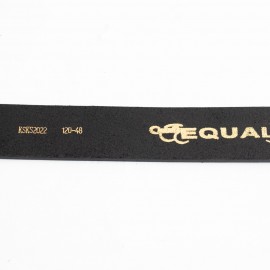 کمربند چرم طبیعی گاومیش مردانه مشکی 4 سانتی کد bl-6033 به طول 120 سانتیمتر