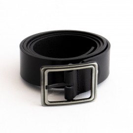 کمربند چرم طبیعی گاومیش مردانه مشکی 4 سانتی کد bl-6034 به طول 135 سانتیمتر