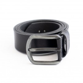 کمربند چرم طبیعی گاومیش مردانه مشکی 4 سانتی کد bl-6035 به طول 105 سانتیمتر