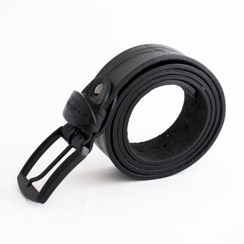کمربند چرم طبیعی گاومیش مردانه مشکی 4 سانتی کد bl-6036 به طول 120 سانتیمتر