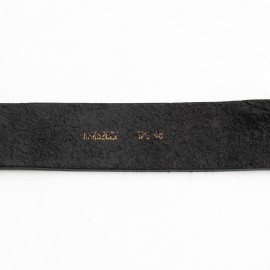 کمربند چرم طبیعی گاومیش مردانه مشکی 4 سانتی کد bl-6036 به طول 120 سانتیمتر