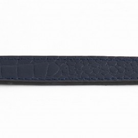 کمربند چرم طبیعی گاوی زنانه سرمه ای کرکدیلی 2.5 سانتی کد bl-6039 به طول 94 سانتیمتر