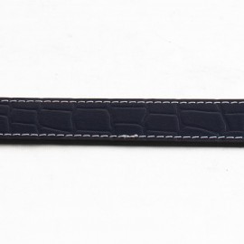 کمربند چرم طبیعی گاوی مردانه سرمه ای 3.5 سانتی طرح کرکودیل کد bl-6049 به طول 130 سانتیمتر