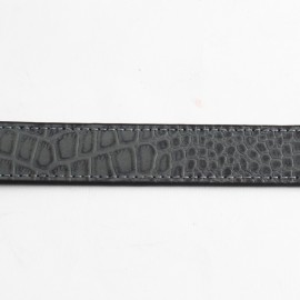 کمربند چرم طبیعی گاوی مردانه طوسی 3.5 سانتی طرح کرکودیل کد bl-6050 به طول 130 سانتیمتر