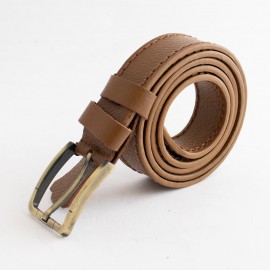 کمربند چرم طبیعی گاوی مردانه عسلی 3.5 سانتی دستدوز کد bl-6051 به طول 130 سانتیمتر