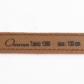 کمربند چرم طبیعی گاوی مردانه عسلی 3.5 سانتی دستدوز کد bl-6051 به طول 130 سانتیمتر