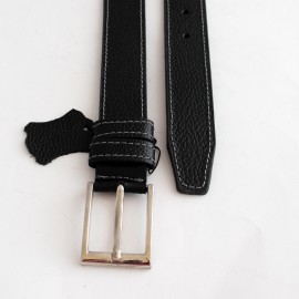 کمربند چرم طبیعی گاوی مردانه فلوتر مشکی 3.5 سانتی کد bl-6055 به طول 128 سانتیمتر