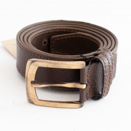 کمربند چرم طبیعی گاوی مردانه فلوتر قهوه ای 3.5 سانتی کد bl-6057 به طول 128 سانتیمتر