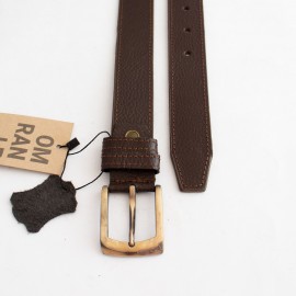 کمربند چرم طبیعی گاوی مردانه فلوتر قهوه ای 3.5 سانتی کد bl-6057 به طول 128 سانتیمتر