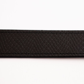 کمربند چرم طبیعی گاوی مردانه ماری پیتون مشکی 3.5 سانتی کد bl-6060 به طول 130 سانتیمتر