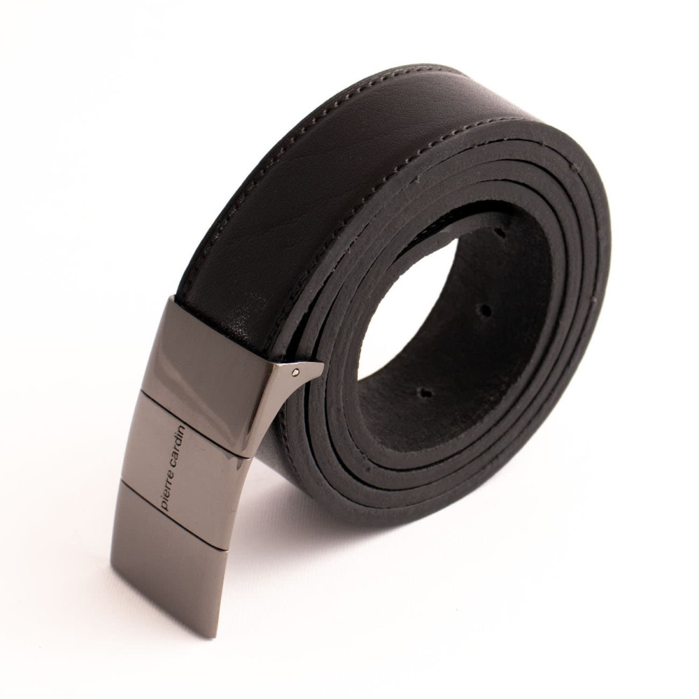 کمربند چرم طبیعی گاومیش مردانه مشکی 3.5 سانتی کد bl-6066 به طول 110 و 125 سانتیمتر