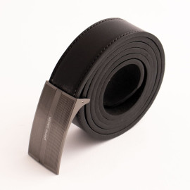 کمربند چرم طبیعی گاومیش مردانه مشکی 3.5 سانتی کد bl-6067 به طول 130سانتیمتر