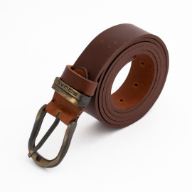 کمربند چرم طبیعی گاومیش مردانه قهوه ای 4 سانتی کد br-6028 به طول 130 سانتیمتر