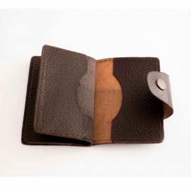 جاکارتی چرم طبیعی طرح فلوتر قهوه‌ای کد 145