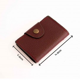 جاکارتی چرم طبیعی طرح فلوتر زرشکی کد 147