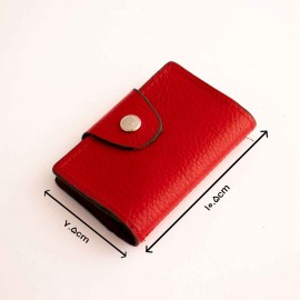 جاکارتی چرم طبیعی طرح فلوتر قرمز کد 148