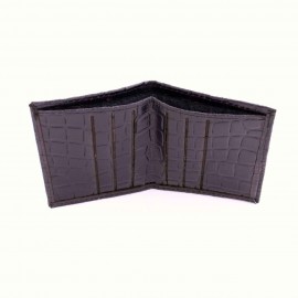 جاکارتی چرم طبیعی طرح کروکودیل سرمه‌ای کد 152