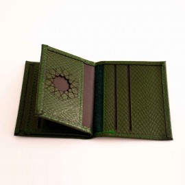 جاکارتی چرم طبیعی طرح پوست ماری پیتون سبز کد 156