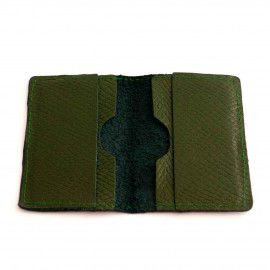 جاکارتی چرم طبیعی طرح پوست ماری پیتون سبز کوچک کد 157