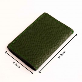 جاکارتی چرم طبیعی طرح پوست ماری پیتون سبز کوچک کد 157